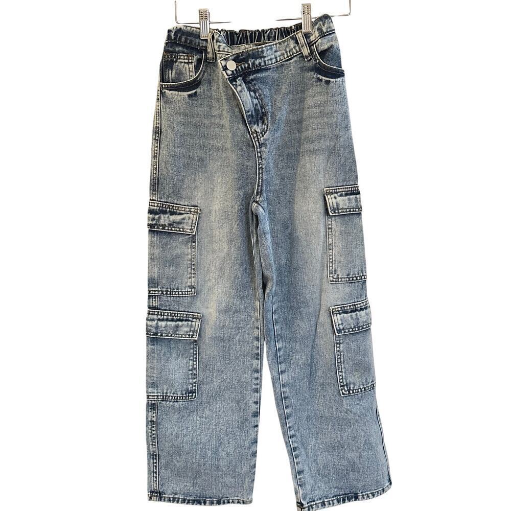 SHEIN Tween Girl Streetwear Cargo Jeans sz 12
